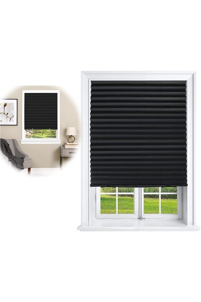 Generic Window Shades, 1 Pcs Pleated Shade Heat Sun Protection Temporary Wind...