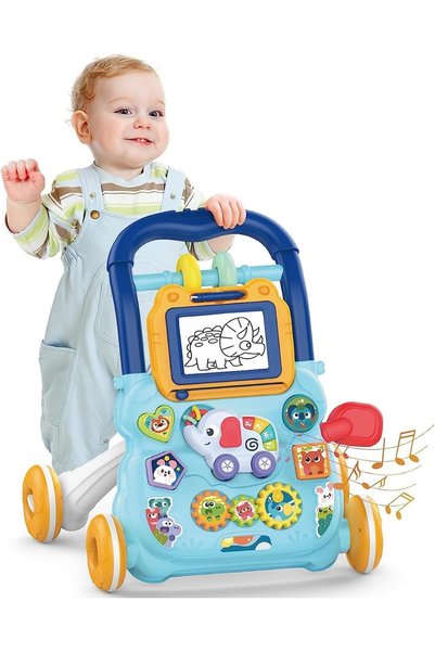 Generic Baby Learning Walker, Sit to Stand 2 in 1 Early Educational Child Act...