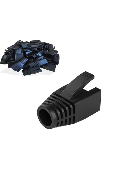 Generic غطاء حماية RJ45 (50 قطعة)، غطاء حماية لكابلات شبكة إيثرنت Cat6A و Cat...