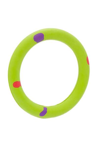 ANTBRO Jucărie pentru Câini Inel Verde Deschis 16cm din Cauciuc cu Modele, AN...