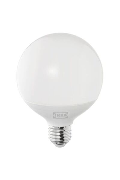 IKEA SOLHETTA LED ampul E27, Işık rengi: Sıcak beyaz (2700 Kelvin), 1055 lm