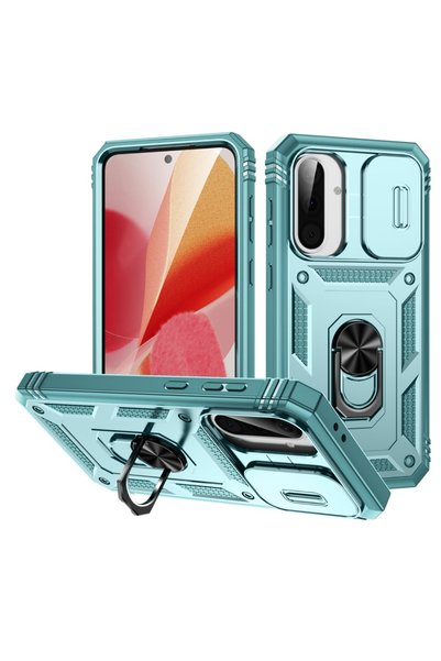 ERBORD Husă Samsung Galaxy A56 5G, cu suport, protecție cameră, verde
