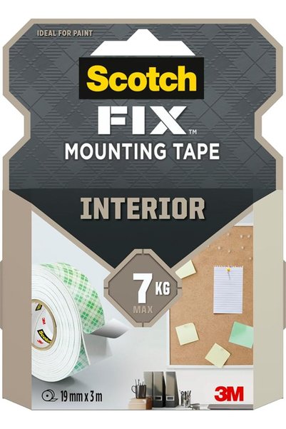 SCOTCHGUARD سكوتش-فيكس ™   شريط لاصق داخلي مزدوج الجوانب 4496G-1930-F، 19 مم ...