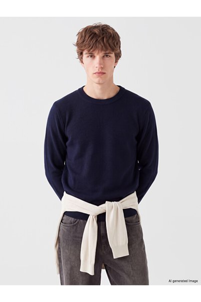 LC Waikiki Quality Parts from Çelebi Store Zero Roba Yaka Men's Sweater