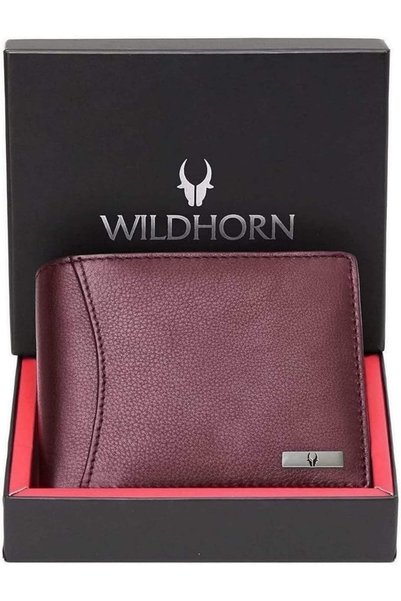Wildhorn unisex-adult Leather Wallet for Men Bi-Fold Wallet