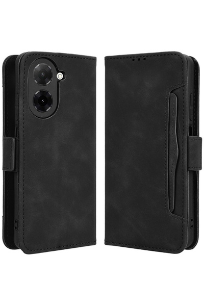 XGSM Husă tip carte pentru Xiaomi Redmi A5, cu slot pentru card, negru