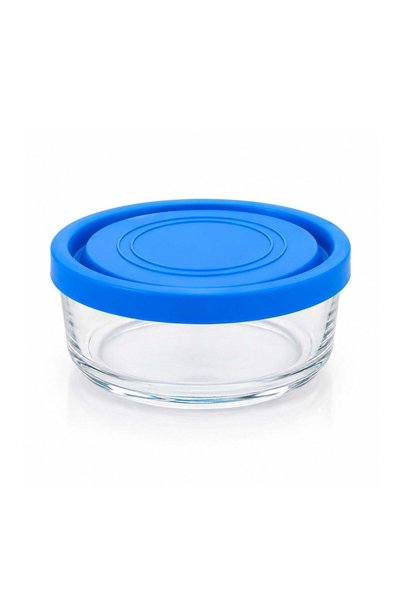 More Glass casserole, set of 12, with lid, 12x5cm, 450ml, transparent,