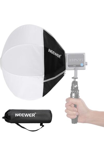 NEEWER صندوق إضاءة ناعم (سوفت بوكس) مقاس 12 بوصة/30 سم لضوء الفيديو LED طراز ...