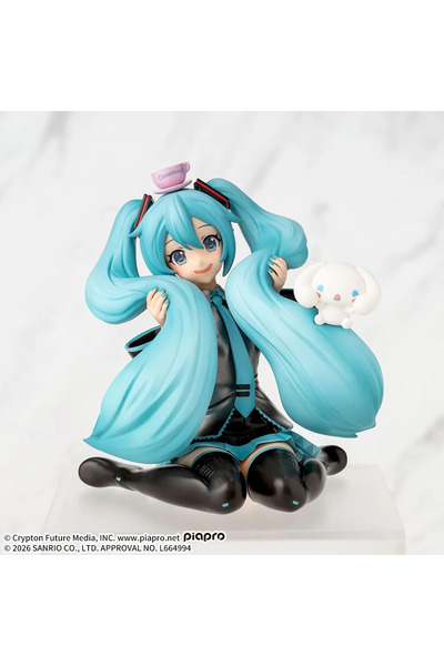 SEGA Hatsune Miku x Cinnamoroll Chokonose Premium Figure Mofutto Ver. 13 cm a...