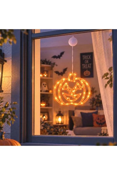SHOPIENS Dovleac Luminos Cu 16 LED-uri Portocalii Halloween 20 x 18 cm Shopiens®