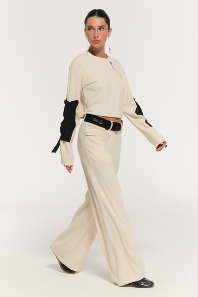 LAMANTE Triko Crop Bluz