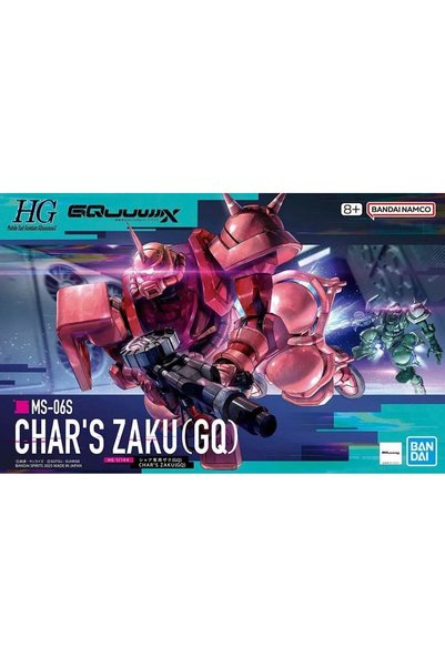 BANDAI Hggq 1/144 MS-O6S CHARS Zaku (GQ) - (MK69190)