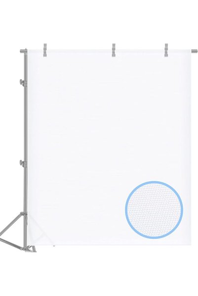 NEEWER 2 Yard X 60inch/1.8 X 1.5M Polyester White Seamless Diffusion Fabric