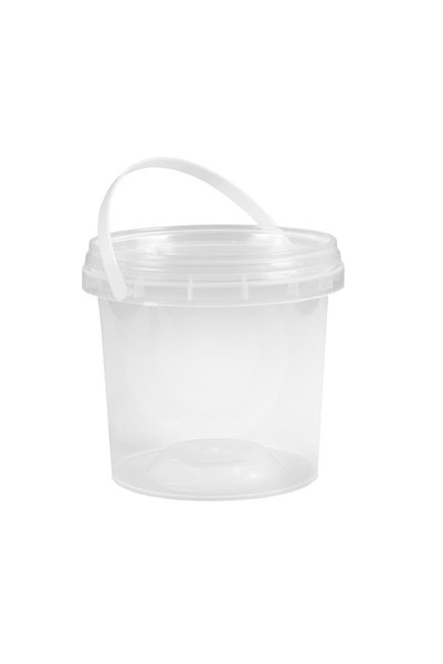 Tomis Plast Galeata plastic 0.450kg rotunda cu capac sigilabil