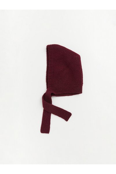 LC Waikiki Özmarka New Season Burgundy Women's Knitwear Beanie