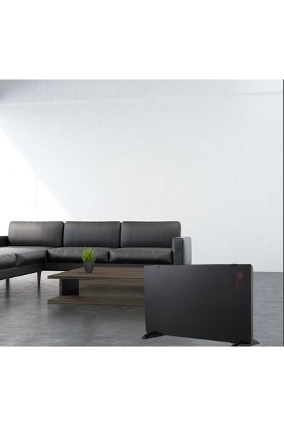 Magnotto Cam Panel Isıtıcı Konvektör Isıtıcı Dijital Termostatlı 2000W Ayaklı Cam Isıtıcı Uzaktan Kumandalı