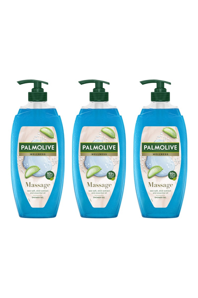 Palmolive Pachet de 3 Gel Dus, Masaj Mineral, 750 ml