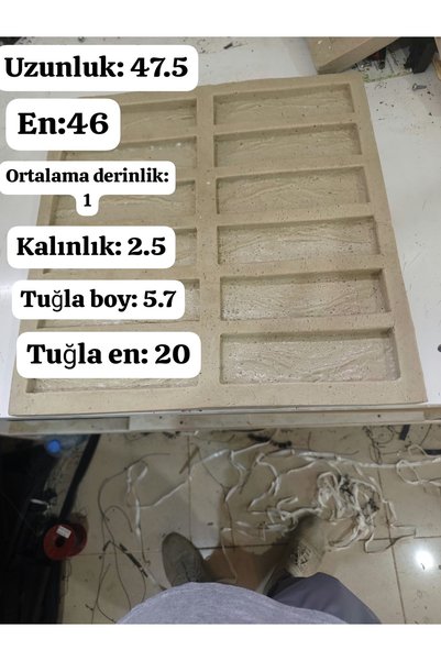 Silikon Dekoratif Tuğla Kalıbı - Esnek Duvar Kaplama Mermer / Alçı Tuğla Kalıbı
