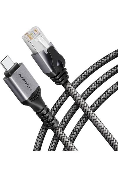 Axagon Adaptor retea ADE-CM15, USB-C la Gigabit Ethernet RJ-45, cu cablu CAT6...
