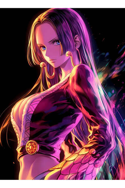 BLANKD Boa Hancock One Piece Anime Metal Poster - Magnetic Wall Art Print