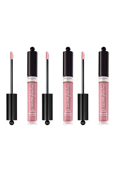 Bourjois 3x PACK BourjoisGloss Fabuleux Lipgloss - 04 Popular Pink