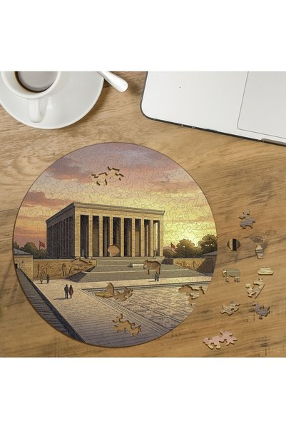puntodizayn Anıtkabir - لغز خشبي دائري مكون من 272 قطعة بتصميم أنقرة MPDA636