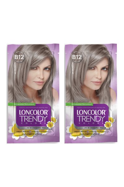 Trendy Col Pachet de 2 vopsele de păr semipermanente Loncolor Trendy Colors B...