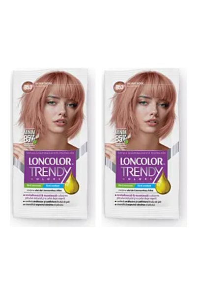 Loncolor Διπλή συσκευασία Ημιμόνιμη βαφή μαλλιών χωρίς αμμωνία B53 χρωμέ ξανθ...