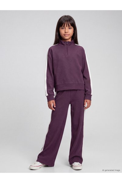 LC Waikiki Uzg Store's Straight Roba Collar Girl's Tracksuit Set for Style En...