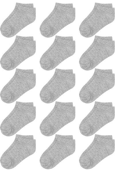 Cooraby 15 Pack Kids' Half Cushion Low Cut Athletic Ankle Socks Boys Girls An...
