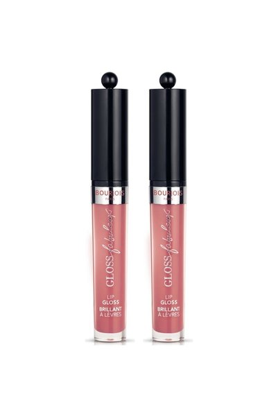 Bourjois 2x PACK Fabuleux Gloss Lip Gloss 07 Standing Rose'vation, 2.4g