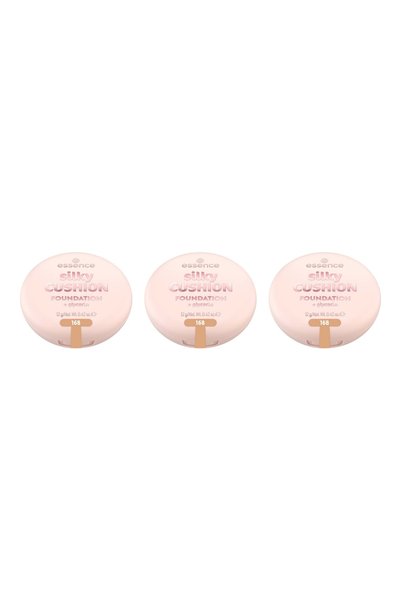 Essence 3x PACK Fond de ten silky CUSHION 168, Essence, 12 g
