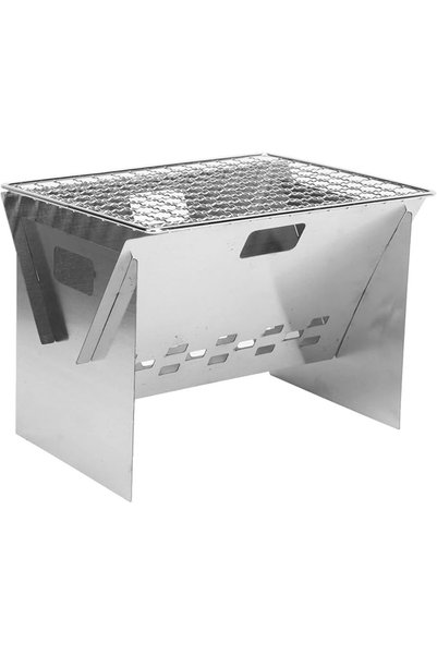 Topincn Charcoal BBQ Grill Foldable Stainless Steel for 1-2 People