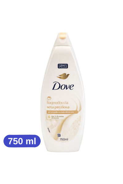Dove Seta Preziosa Gel de duș hidratant, 750 ml