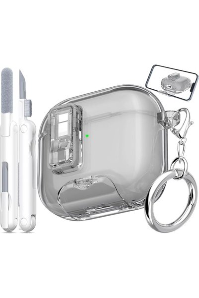 GENERAL غطاء لسماعات AirPods الجيل الرابع 2024، مقاوم للصدمات بدرجة عسكرية، م...