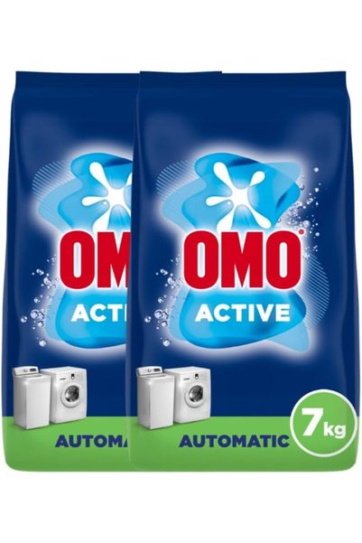 OMOTOOL مسحوق غسيل أومو، أوتوماتيك، أكتيف، 14 كجم (7 كجم × 2)