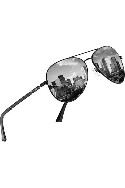 DUCOO DUCO Cool Aviator Glasses Polarised Sunglasses Classic Unisex Aviator G...