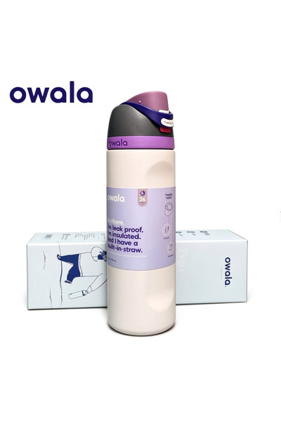 owala FreeSip Insulated Stainless Steel Water Bottle With Straw For Sports Tr...