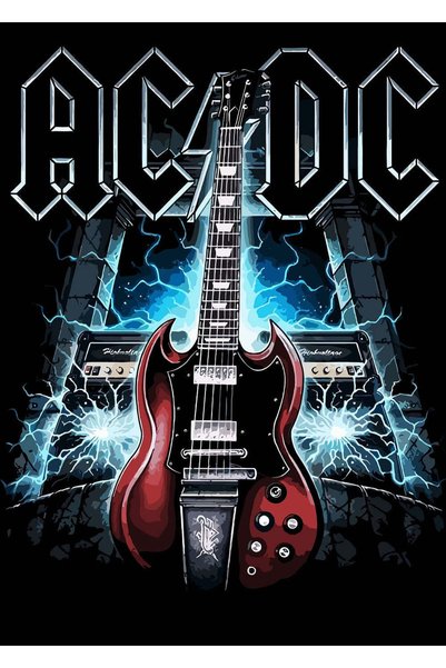BLANKD AC/DC Rock Metal Poster - Magnetic Wall Art Print