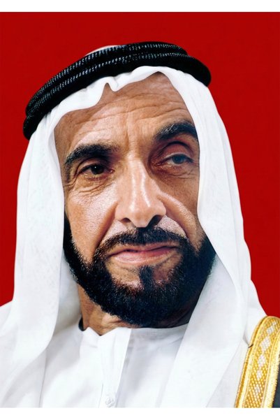 BLANKD Sheikh Zayed bin Sultan Al Nahyan UAE Metal Poster - Magnetic Wall Art...