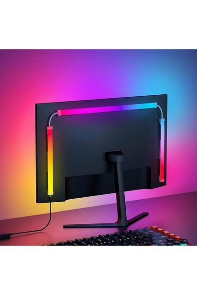 GENERAL شريط إضاءة LED خلفي RGB للكمبيوتر والماك، يتزامن مع ألوان الشاشة أو ا...