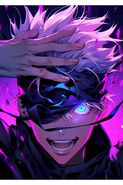 BLANKD Gojo Satoru Anime Metal Poster - Magnetic Wall Art Print