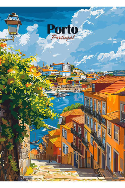 BLANKD Porto Portugal Travel Metal Poster - Magnetic Wall Art Print