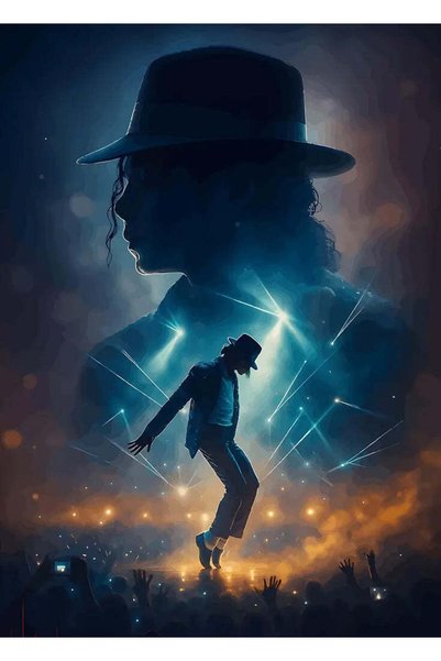 BLANKD Michael Jackson 2 Pop Metal Poster - Magnetic Wall Art Print