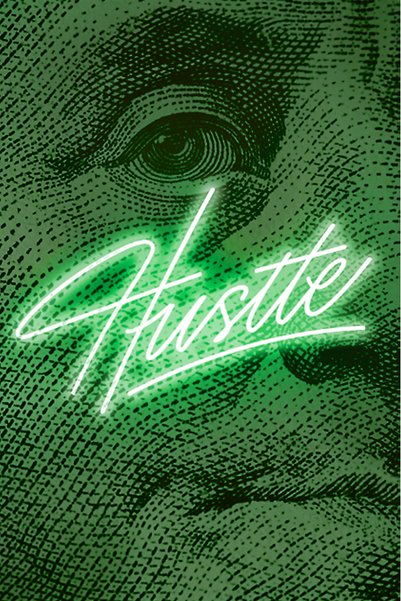 BLANKD Benjamin Franklin Hustle Motivational Metal Poster - Magnetic Wall Art...