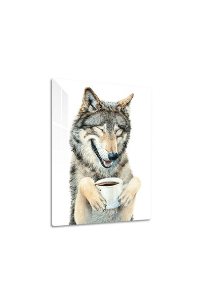 BLANKD Coffee in the Moonlight Metal Poster - Magnetic Wall Art Print