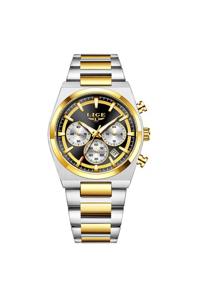 Bluejw LIGE 89200 Business Elite Men's Quartz Watch Multifunction Dial Steel ...