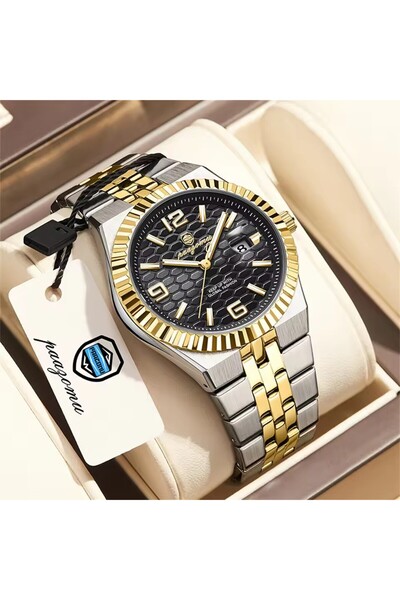 Bluejw PAAZOMU High Quality Men Clock Waterproof Luminous Luxury Man Watch St...