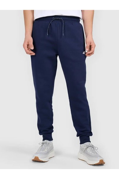 4F Pantaloni casual bărbați M1860, Albastru marin, Amestec 80% bumbac, Cusătu...
