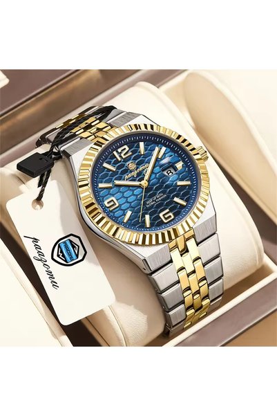 Bluejw PAAZOMU High Quality Men Clock Waterproof Luminous Luxury Man Watch St...